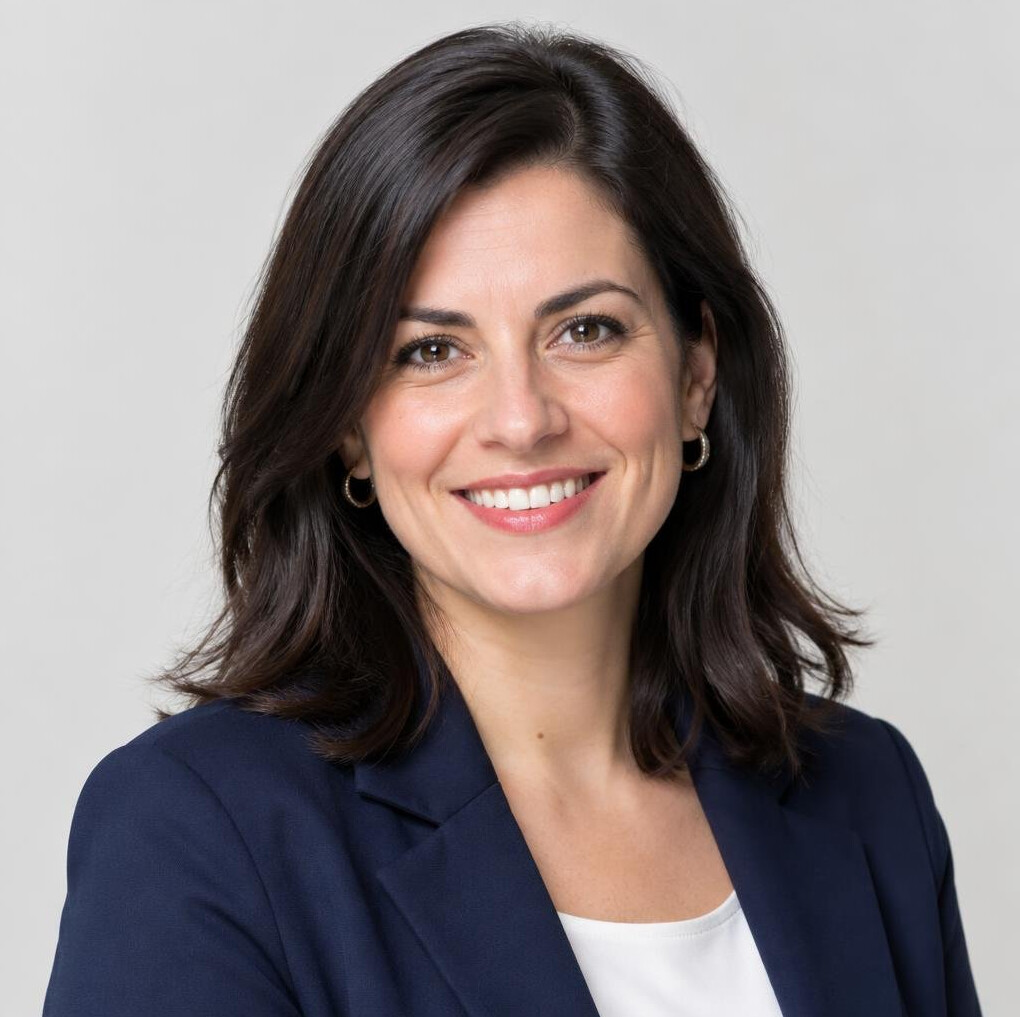 Portrait of a smiling woman in a blazer